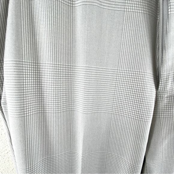 ASOS Gray Checkered Patterned Straight Cuffed Leg Trousers Size 28 - Picture 3 of 7